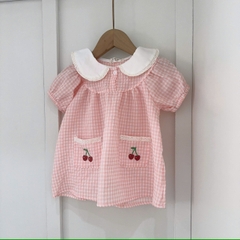BD169-Set váy caro cherry kèm chip (06.15kg)