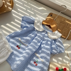 BD169-Set váy caro cherry kèm chip (06.15kg)