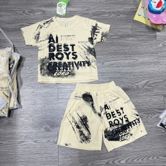 T709-Bộ cotton trai loang be ROYS (10.42kg)