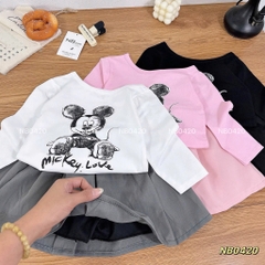 G933-Set áo Mickey cv kaki xám (10.27kg)
