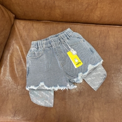 Q089-Quần jean đùi Miffy lộ túi (19-27kg)