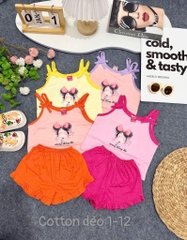 B532-Bộ 2 dây bé gái cotton dẻo S1/12 (08.16kg)