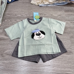T450-Bộ cotton chó xanh xám (08.18.250)