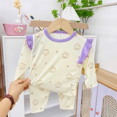B404-Bộ tăm dài bèo vai bé gái (05.15.185)