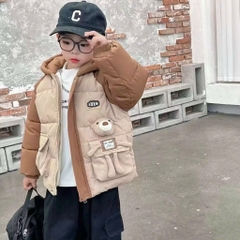 K117-Áo khoác phao gấu nổi (09.18.590)