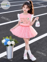 G831-Set áo hoa nổi cv lưới bồng (20.40kg)