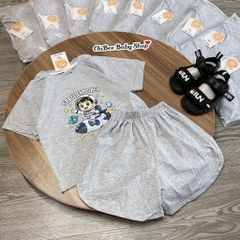 T755-Bộ cộc cotton vũ trụ xám (11.30kg)