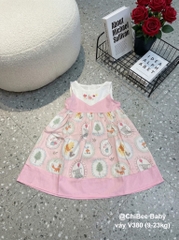 V380-Váy SN thô hàn hình thú hồng (09.23kg)