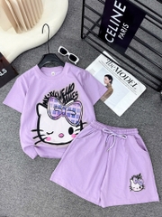 G477-Bộ cotton mèo Kitty CỒ xịn (28.42.987)