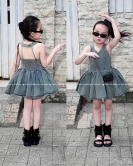 V459-Váy jean SN xoè màu bụi (08.26kg)