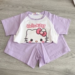 G549-Bộ cotton ráp lăng Kitty tím (09.18.340)