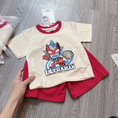 T626-Bộ cotton viền Ultraman đỏ (10.18kg)