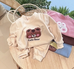 B457-Bộ nỉ nhung giữ nhiệt trơn (05.15kg)