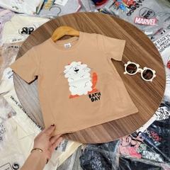 A185-Áo cotton cổ tròn in cún (09.24.431)