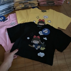 A418-Áo croptop cotton bé gái Hey (10.50kg)