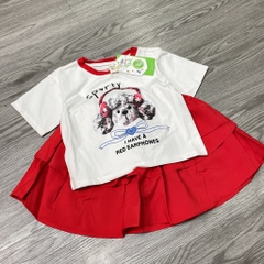 G880-Set áo cotton cún cv kaki đỏ (10.35kg)