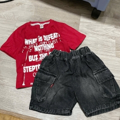 T720-Set áo chữ WHAT đỏ q jean đen (09.25kg)