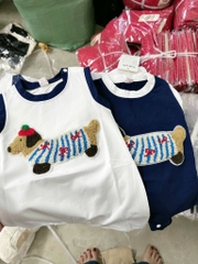 BD073-Body suit đùi chó bông trắng