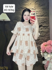 N055-Pijama 40-60kg Đùi Tole Lanh