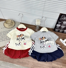 G816-Bộ cotton cún đỏ quần bí (07.14kg)