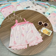 B384-Bộ 2 dây cotton lụa 2 nơ (07.16.243)