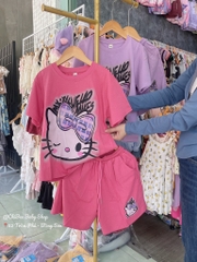 G477-Bộ cotton mèo Kitty CỒ xịn (28.42.987)