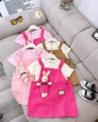 G335-Set yếm váy baby three 20S1-10
