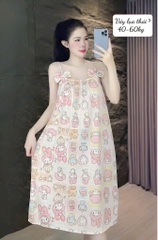 N054-Váy lụa thái 2 nơ 40-60kg