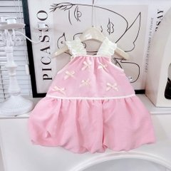 V413-Váy 2 dây nơ bản to dáng bí (08.22kg)