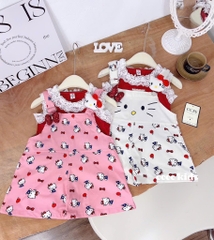 G533-Set yếm quần Kitty đỏ (11.28.284)