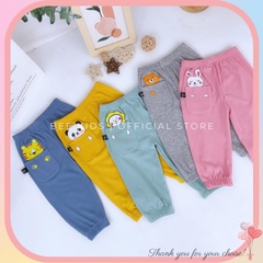 Quần Dài Thu Đông Cho Bé Trai Bé Gái Chất Gân Tăm Mềm Đẹp Dày Dặn Kiểu Dáng Hàn Quốc (size 8-17kg) BEEKIDS268-Q002