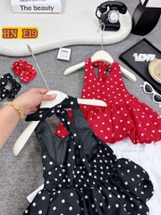 G529-Set bi đỏ cổ yếm cv trắng (10.35.289)