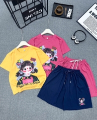G476-Bộ cotton cô gái vàng CỒ xịn (28.42.190)