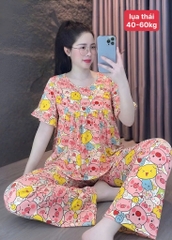 N052-Pijama 40-60kg Cộc Dài Lụa Thái