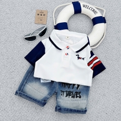 T265-Set jean áo polo Thorm 10S80-170