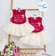 G831-Set áo hoa nổi cv lưới bồng (20.40kg)