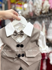 BD066-Set gile vest công tử 4 món trơn