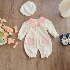 BD129-Body dài tổ ong kem nơ (03.10kg)