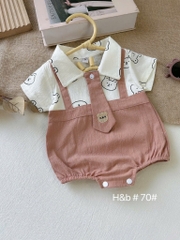 BD079-Body suit cà vạt nâu (04.11.059)