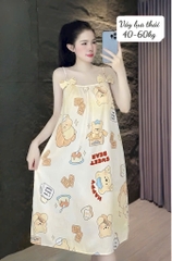 N054-Váy lụa thái 2 nơ 40-60kg