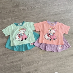 G552-Bộ cotton Kitty chân váy (09.28.5666)