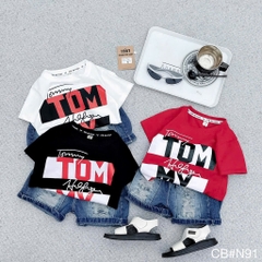 T264-Set jean áo Tom trắng 10S1-10