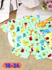 B526-Bộ lanh cộc tay bé trai S18/24 (15.18kg)