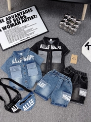 T084-Set bò ALL kèm túi bé trai