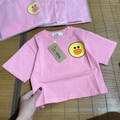 A425-Áo croptop cotton vịt hồng (11.24kg)