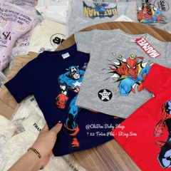 A184-Áo cotton cổ tròn siêu nhân (09.24.438)