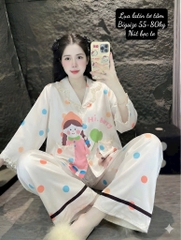 N036-Pijama Bigsize Latin 3D tiểu thư
