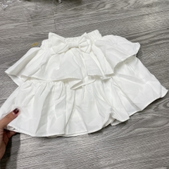 V435-Chân váy đũi trắng nơ to (10.18kg)