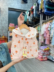 K048-Áo gile phao chần viền hàn quốc