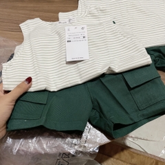 T604-Set balo kẻ q kaki xanh rêu (10.22kg)